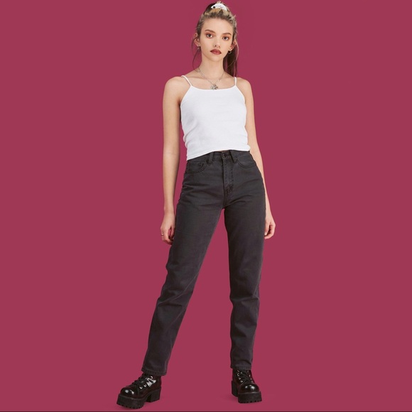 UNIF Denim - UNIF High Waisted Straight Leg Mom Jeans